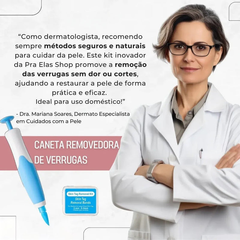 Caneta Removedora de Verrugas RemoVex™ (acrocordons)