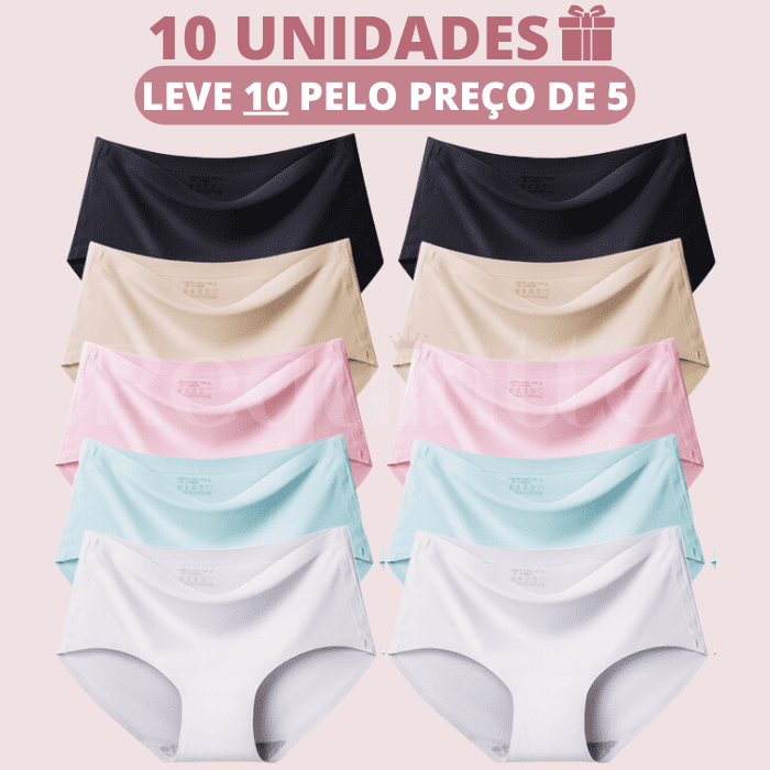 Calcinhas ComfortPlus™ [PAGUE 5 LEVE 10] + Brinde