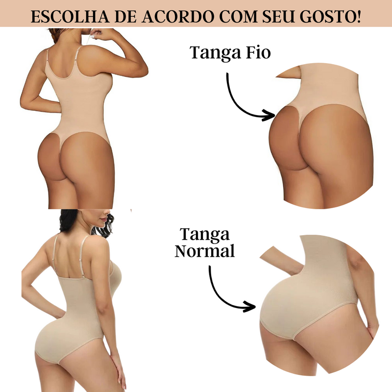 Body Modelador 3 em 1 Shape Slim - Modela, Comprime e Realça as Curvas!